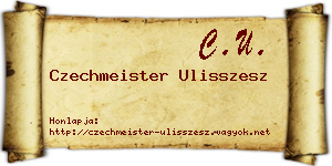 Czechmeister Ulisszesz névjegykártya